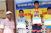 Swimming competition for kids held in city